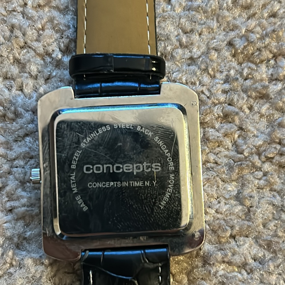 Concepts women’s vintage 90’s retro silver/black adjustable bracelet‎ watch - Picture 6 of 7
